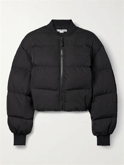 ACNE STUDIOS Cropped quilted shell down jacket 